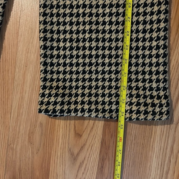 Zara Houndstooth Ankle/ Wide LegSweater Pants Size Small - Picture 12 of 15